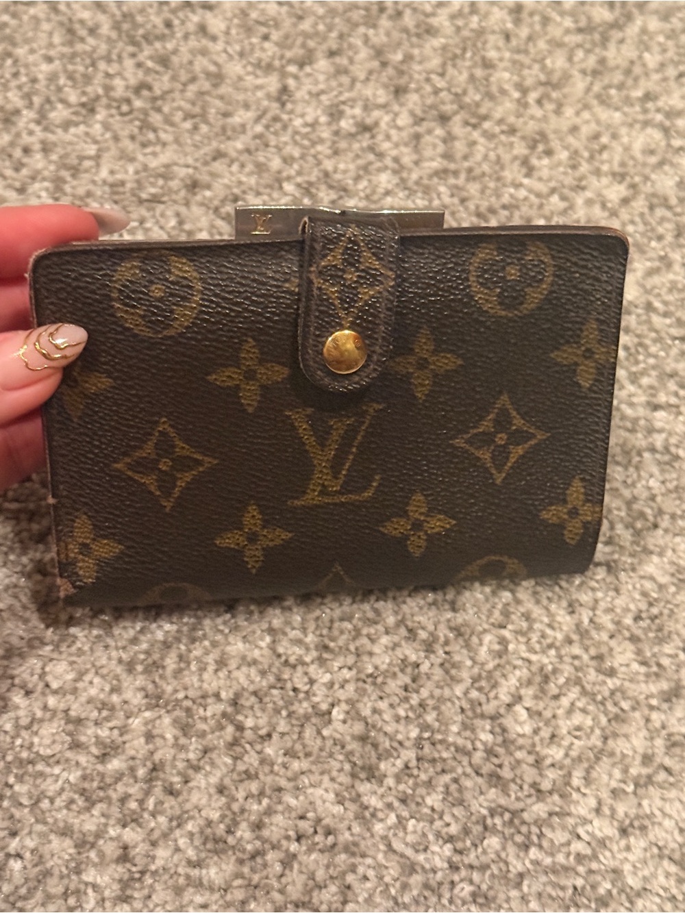 Louis Vuitton Monogram Canvas Card Holder Wallet - Brown & Gold